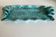 Plat ondulé en terre vernissée turquoise 1960 Provence