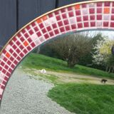 Vintage ceramic mirror from the 1960s.