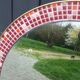 Vintage ceramic mirror from the 1960s.