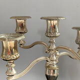 Silver metal candlestick