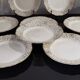 White and golden dessert plates Villeroy and Boch