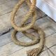 Audoux Minet lamp in rope and raffia 1950s