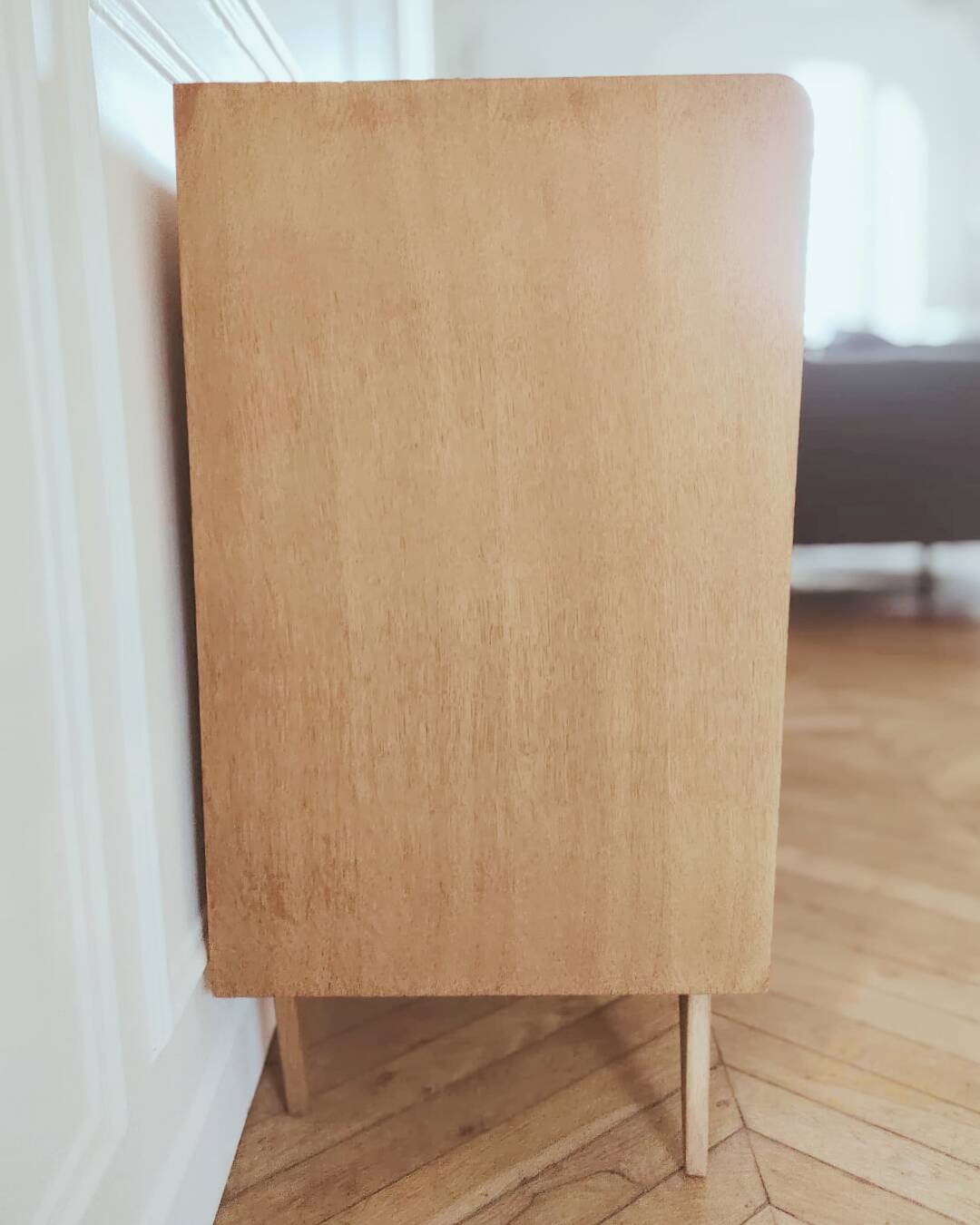 Small renovated vintage sideboard, Scandinavian style, 1950s-60s.