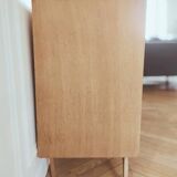 Small renovated vintage sideboard, Scandinavian style, 1950s-60s.