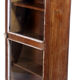 Art Deco wall showcase in ancient Burmese teak