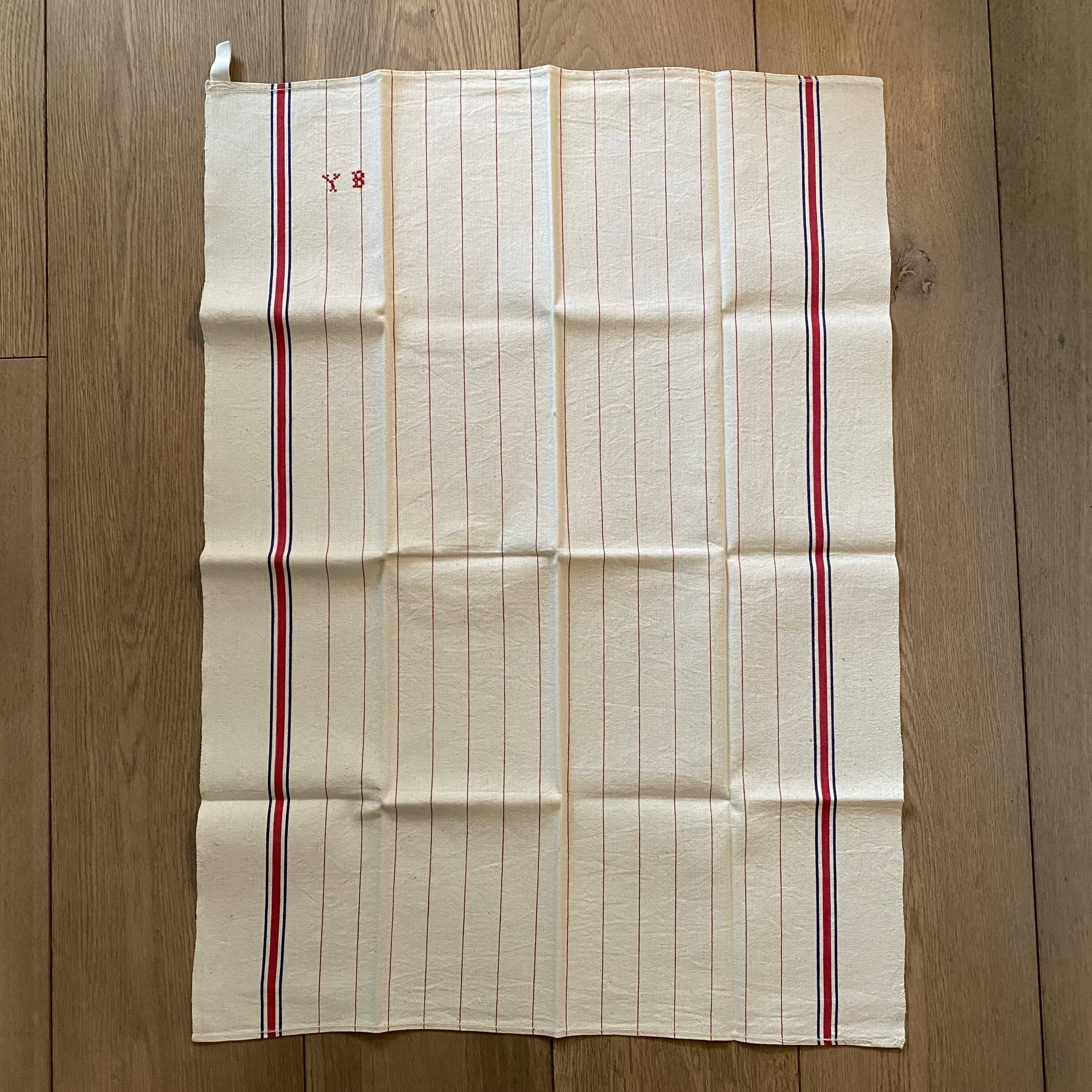 YB linen tea towel x2