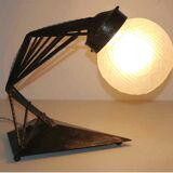 Lampe  fer forgé art déco