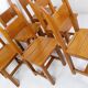 Ensemble de 6 chaises en chêne brutalistes - années 1970
