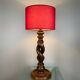 Lampe bois torsadé années 60