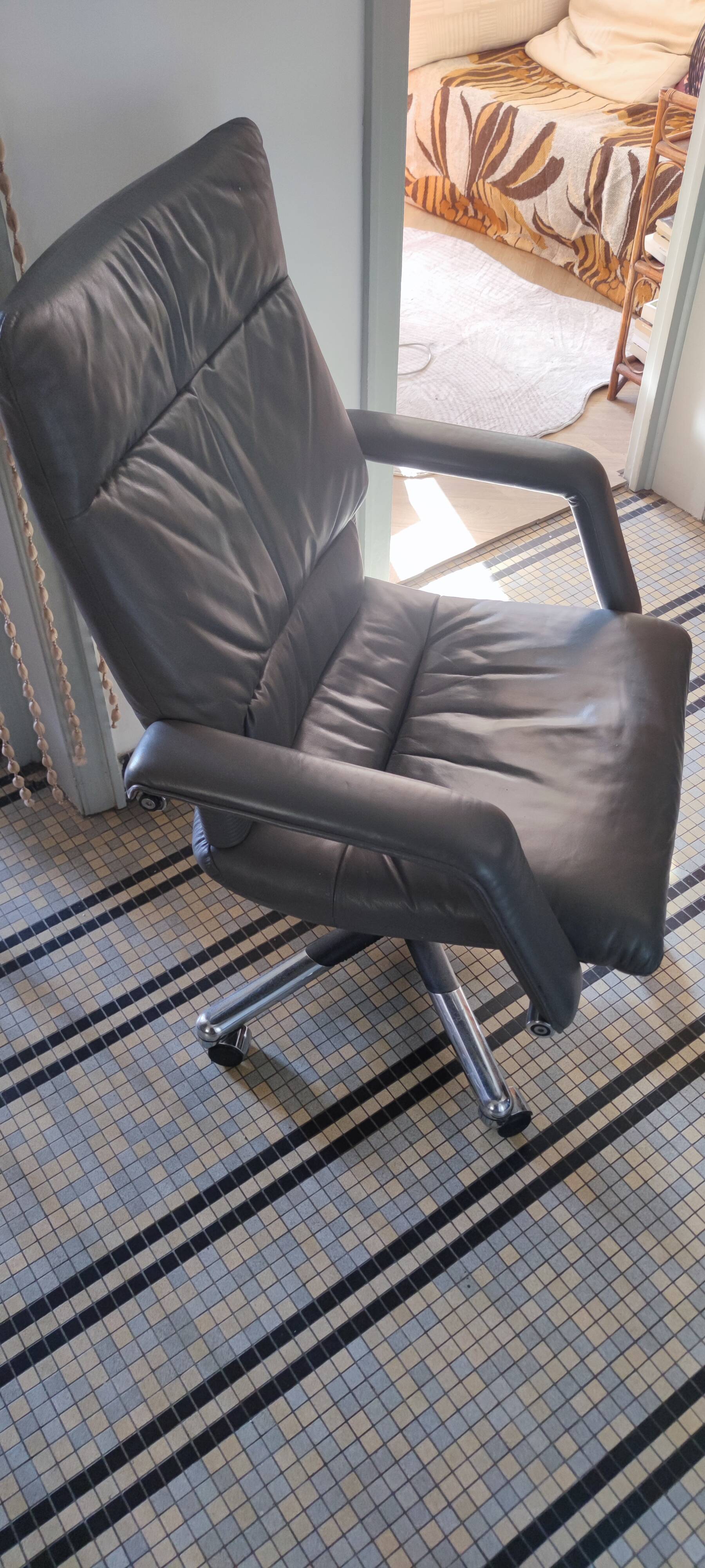 Vintage leather armchair