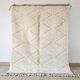 Beni Ourain rug in pure wool, handmade, traditional, 1.5/2.5 m.