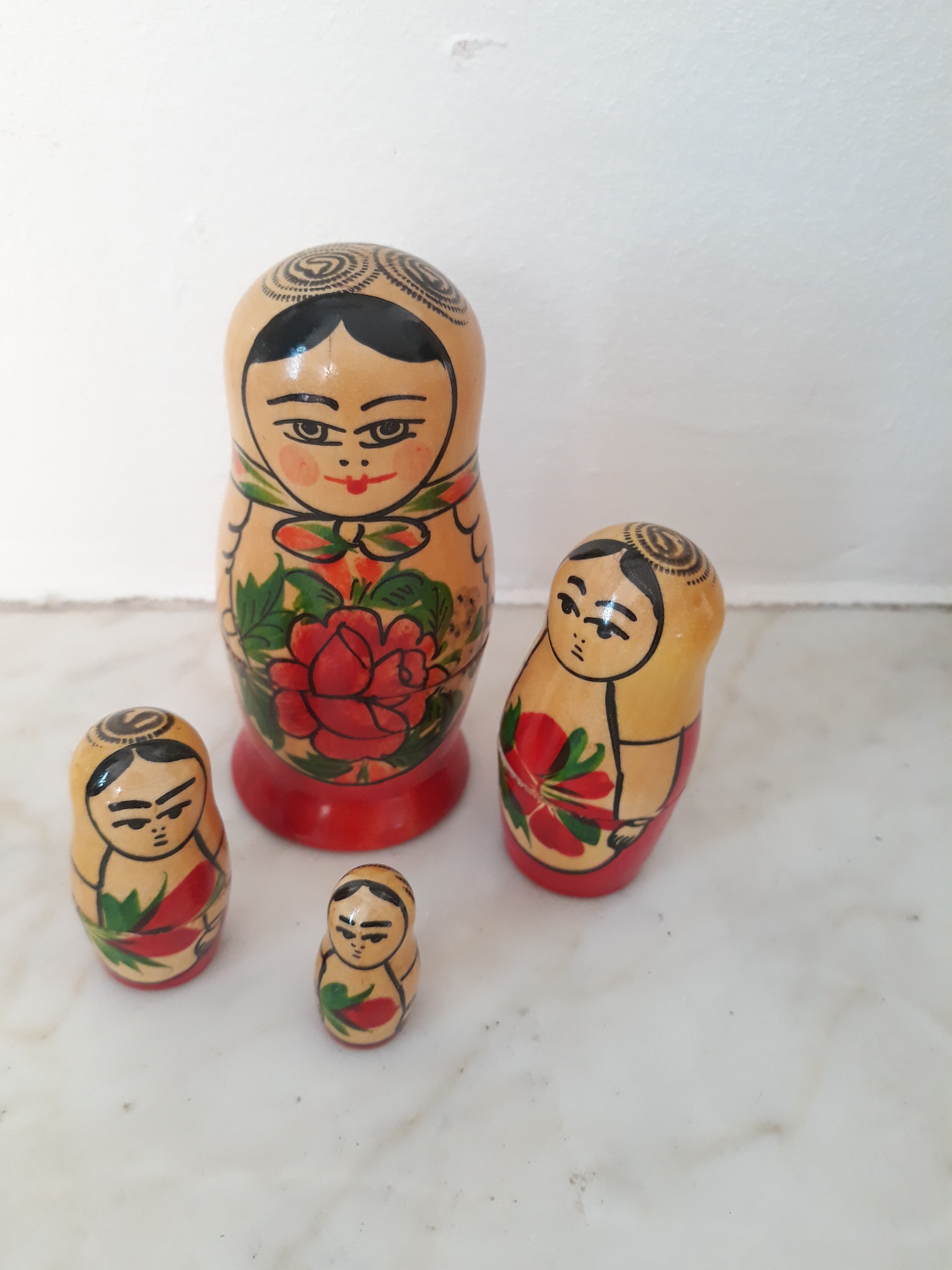 Vintage matriochka Russian dolls