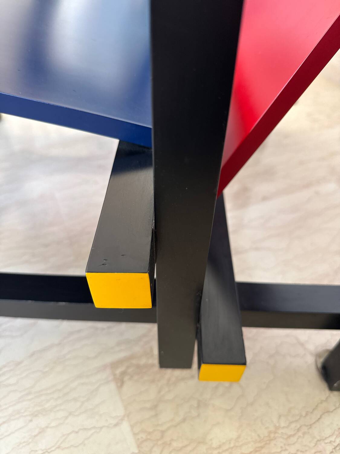 Red and Blue Chair by Gerrit Rietveld for Cassina