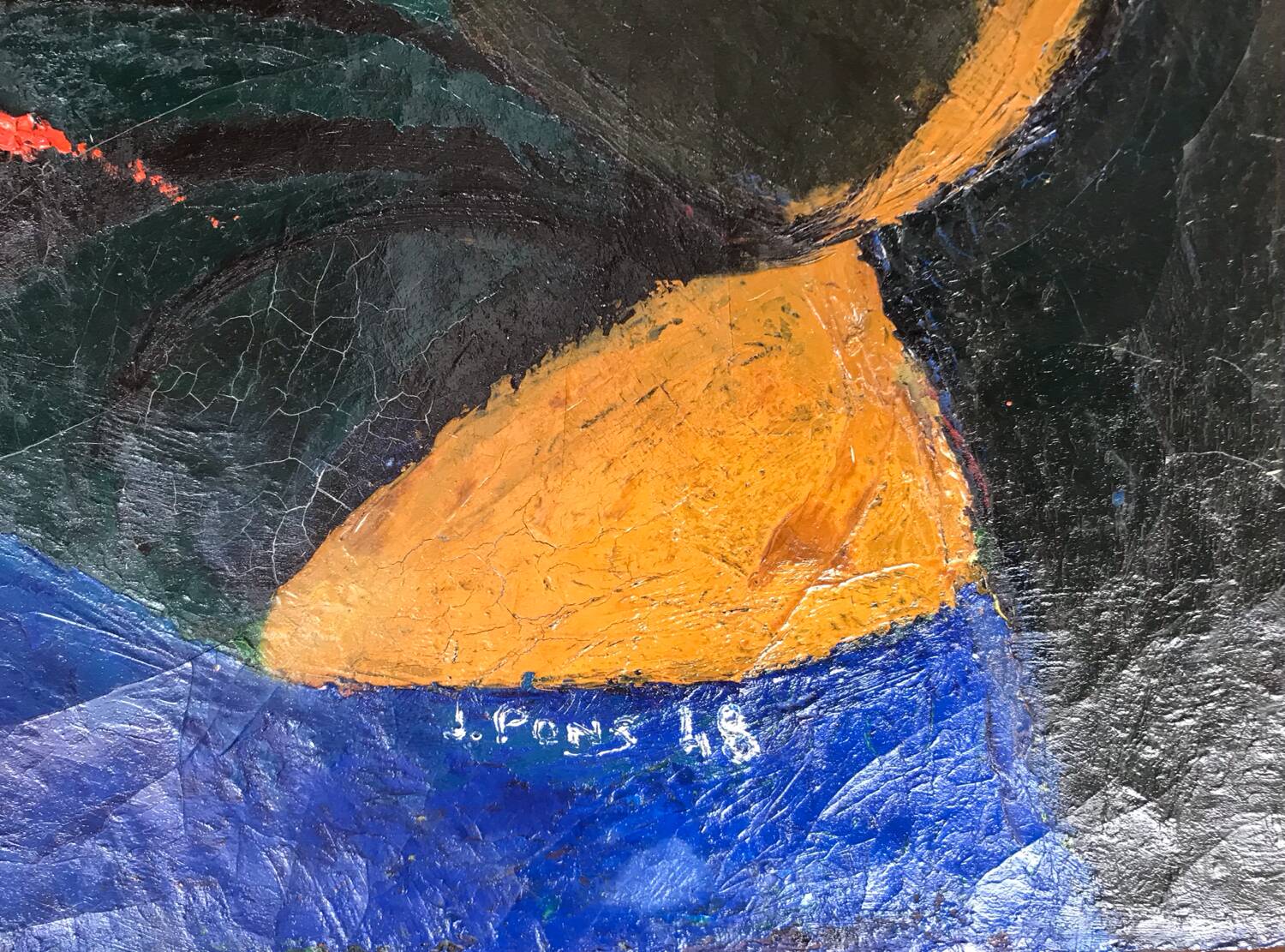 Jean pons, 1913-2007. oil on canvas, 1948.