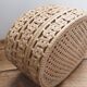 Vintage woven rattan box, case