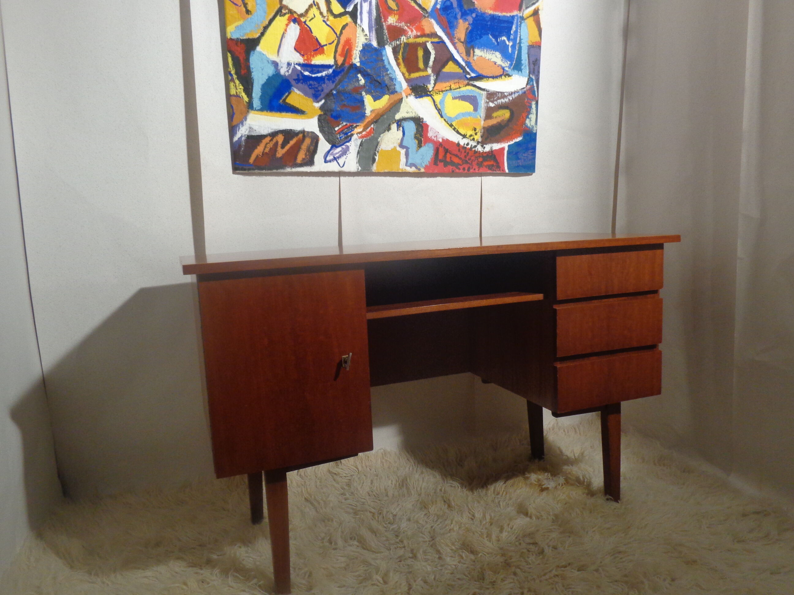 Vintage office of the 60s teak