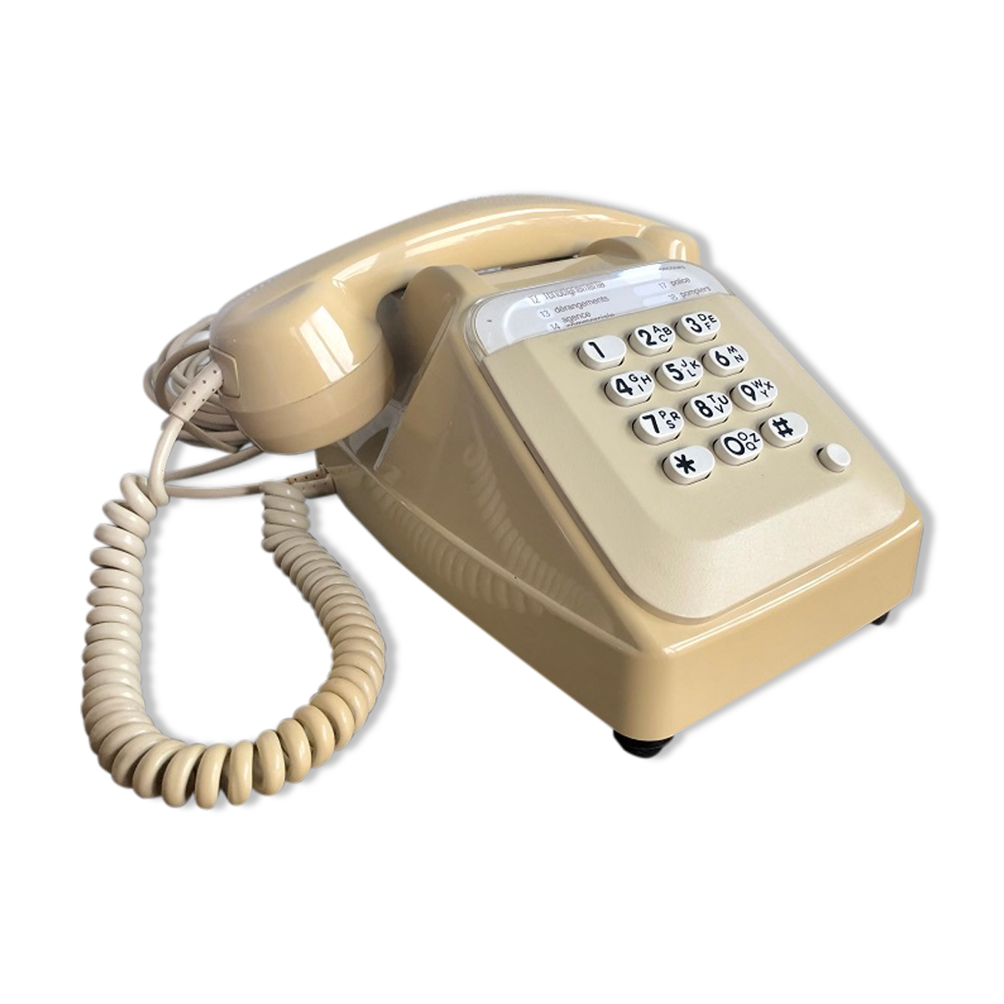 Socotel phone with keys from the 80s