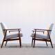 Mid-Century Ivory Boucle Armchairs by Henryk Lis, 1967