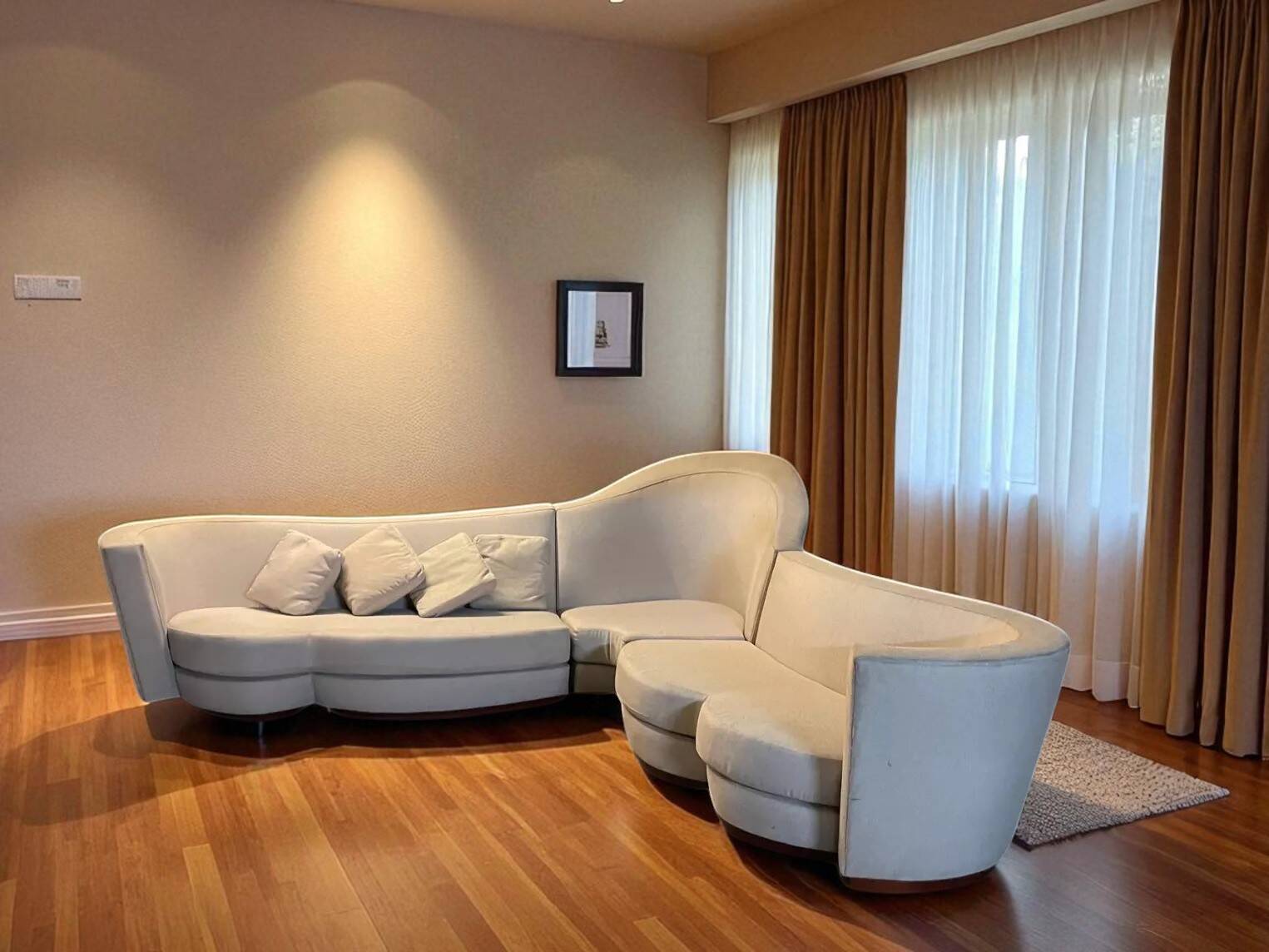 Cozy designer sofa, one-of-a-kind