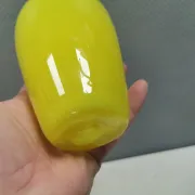 Swedish glass vase from the 1980s in a lovely yellow colour.