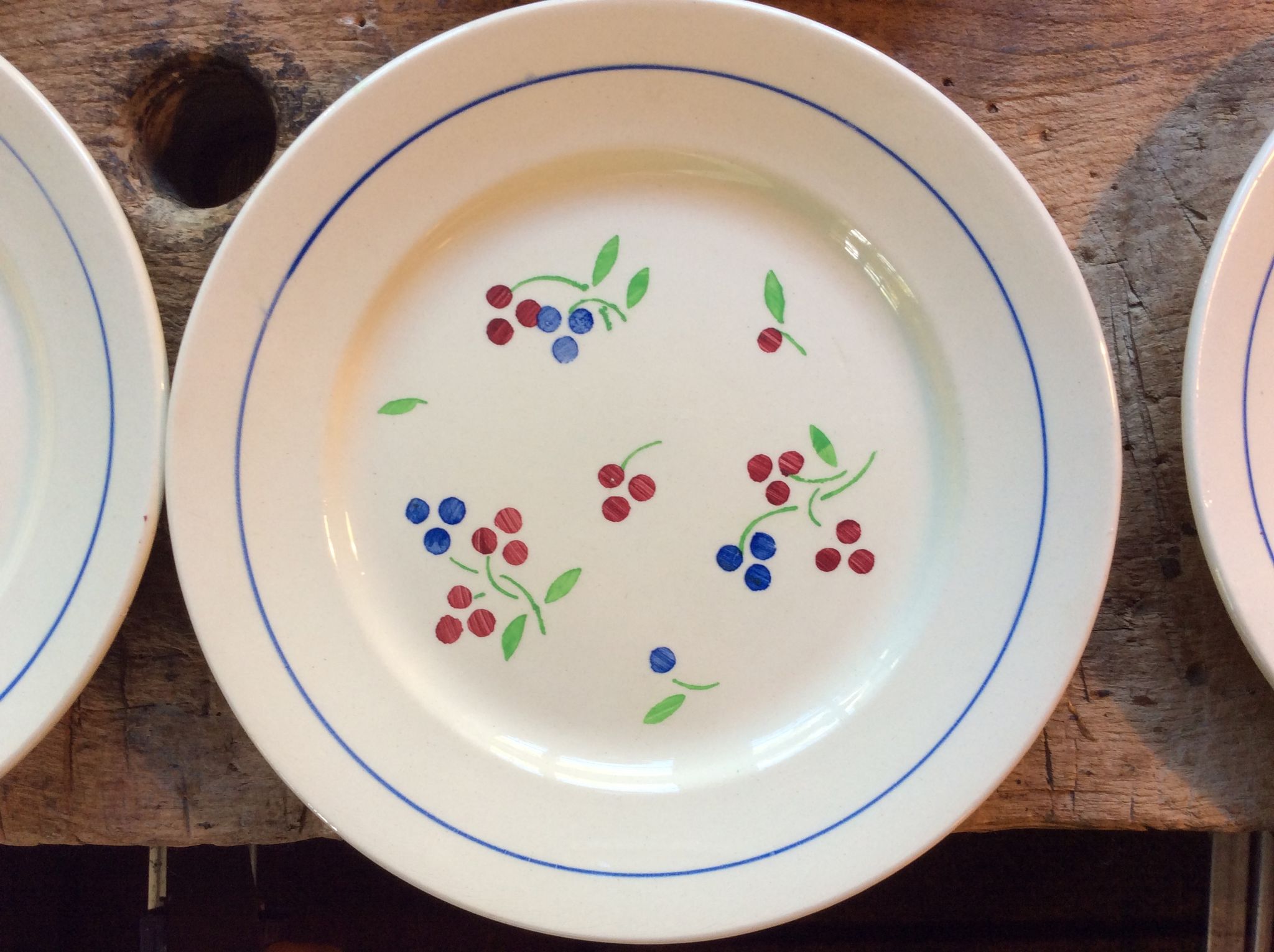 Set of 9 plates and 9 dessert plates Lunéville