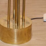 Vintage model F415 floor lamp in gold metal, Saint Germain Lumière edition, 1970