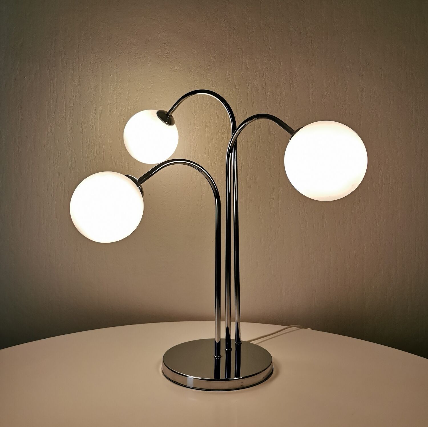 Table lamp 3 globes, 1970
