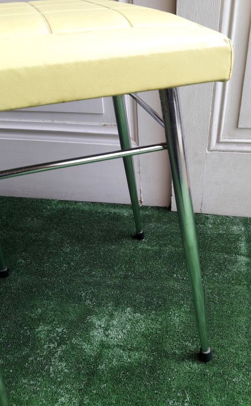 Vintage 1970 skai yellow and stainless BRABANTIA