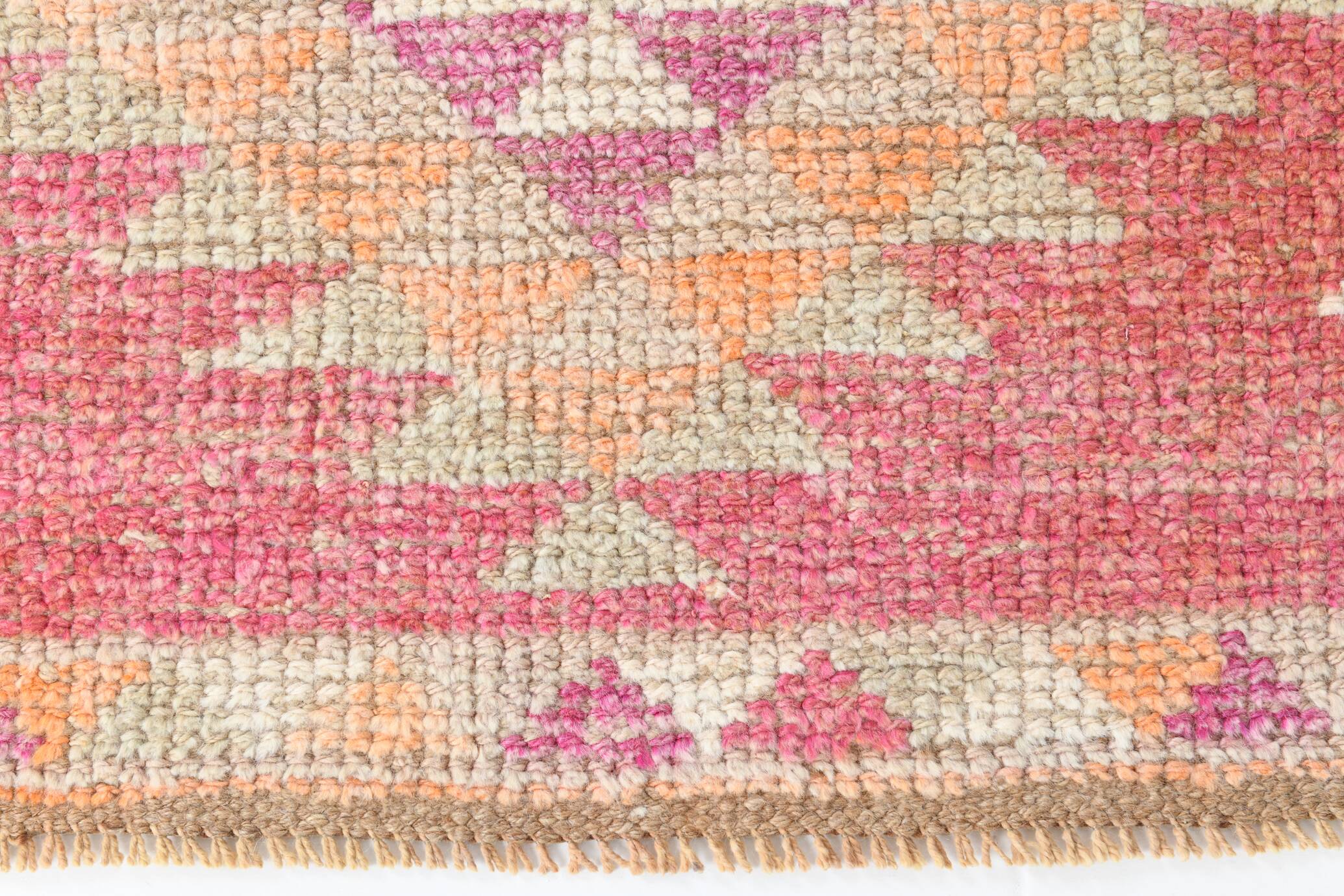 3x10 Rug For Kitchen Pink Turkish Runner Rug, 86x321Cm SK 18318