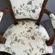 Pair of Louis XV Style Armchairs and Two Footstools, 19th Century