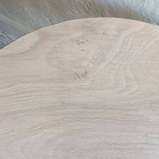 Renovated round low side table