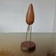 Scandinavian heron in teak and brass 1970