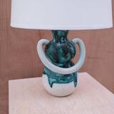 Lampe en céramique émaillé, France 1950