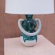 Enamelled ceramic lamp, France 1950