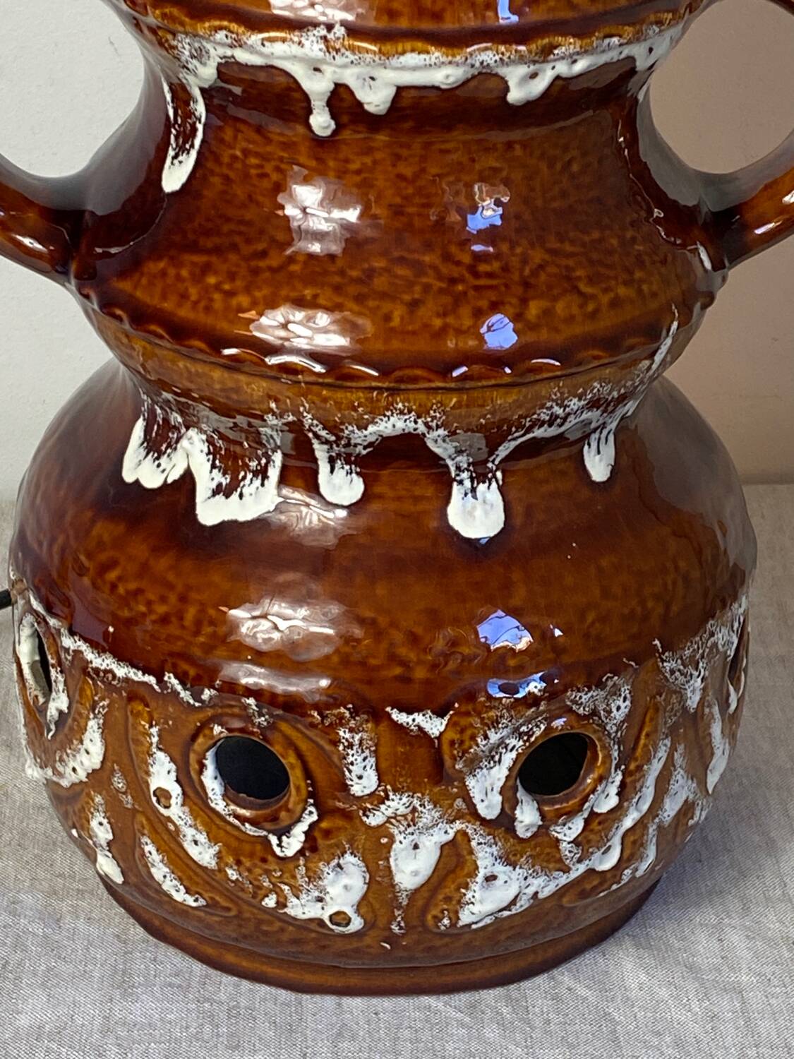 Fat lava type ceramic floor lamp