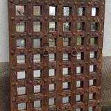 Original wooden mirror with braces