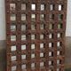 Original wooden mirror with braces