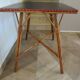 Wooden, bamboo and rattan game table, 1960s