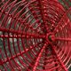 Red wired metal fruit basket