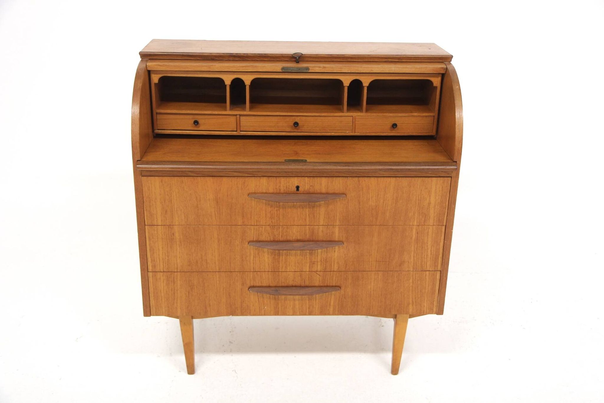Scandinavian teak secretary, Bröderna Gustafssons, Sweden, 1950
