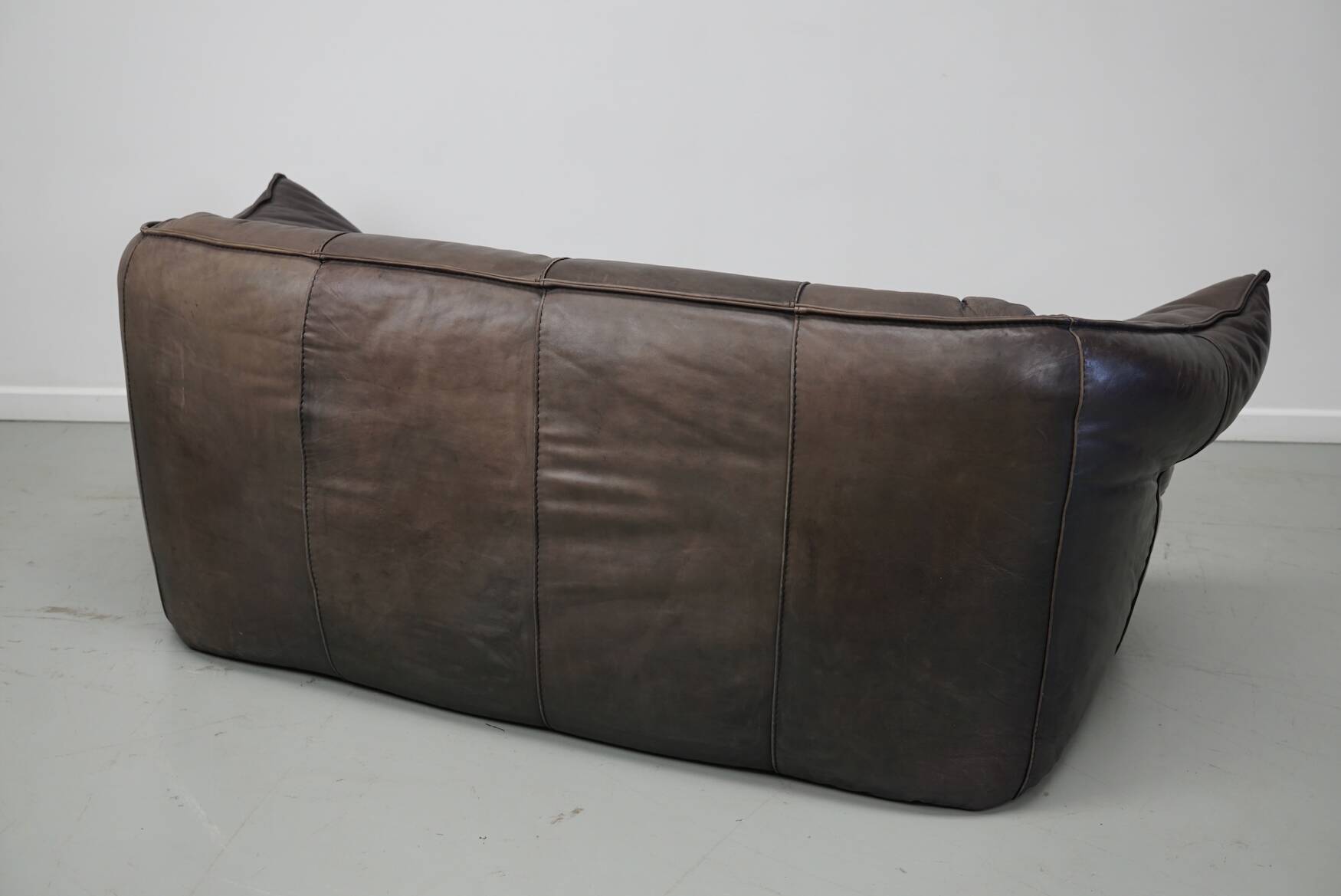 Brown Leather Andes Sofa by Gerard van den Berg for Montis, 1970s