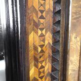 Unique model craftsman's cabinet, cabinetmaker's cabinet, 3-door cabinet, French marquetry furniture