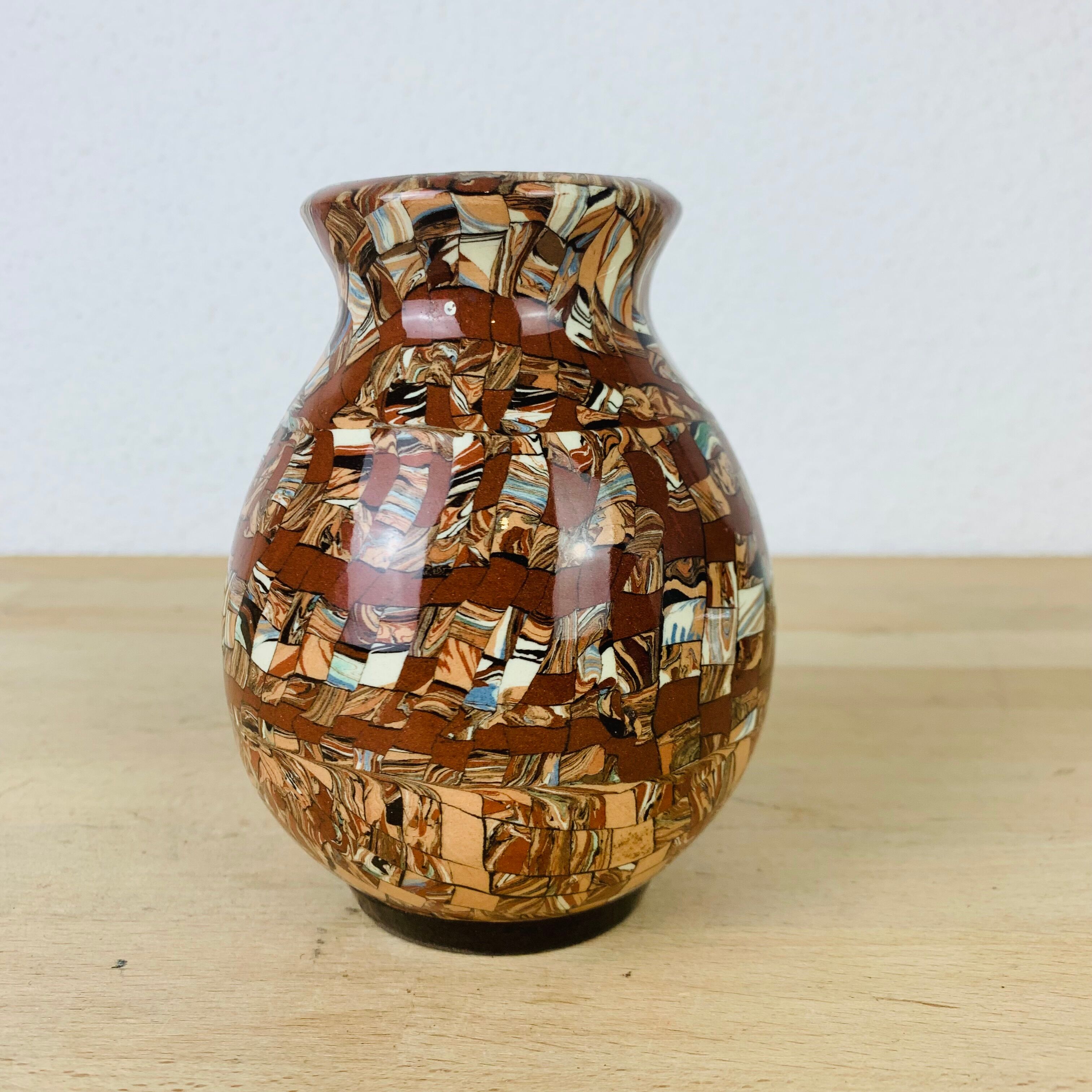 Vase Gerbino Vallauris mixed earth