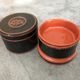 Asia decor animal paint decor of animal paint orange/black indoor laqué