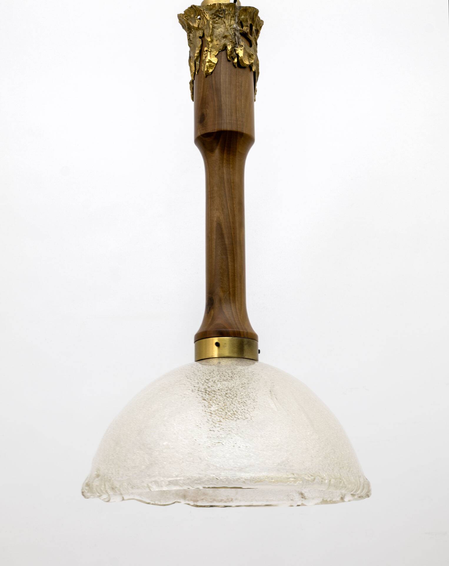 Angelo Brotto - Murano glass and bronze chandelier - Mid-Century - Esperia,