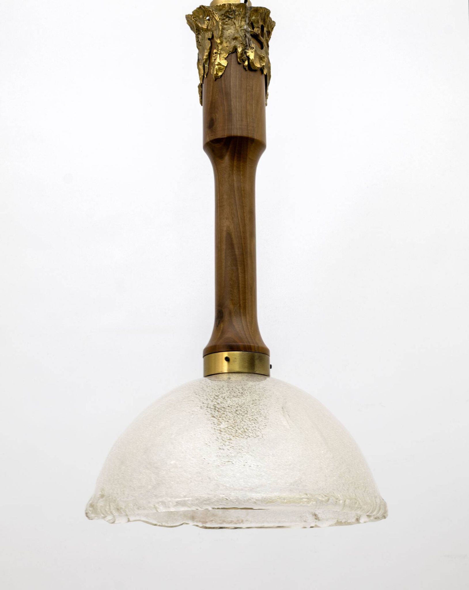Angelo Brotto - Murano glass and bronze chandelier - Mid-Century - Esperia,