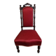 Chaise dite chauffeuse d'époque Napoléon III en bois mouluré sculpté