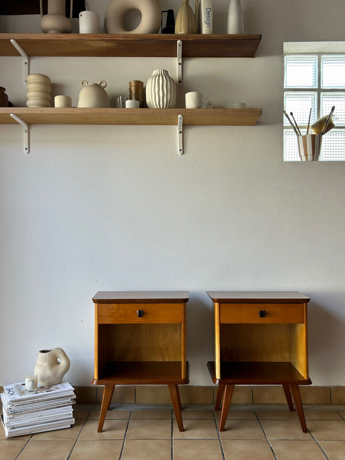Vintage bedside tables