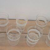 Set de 8 verres à eau 50's