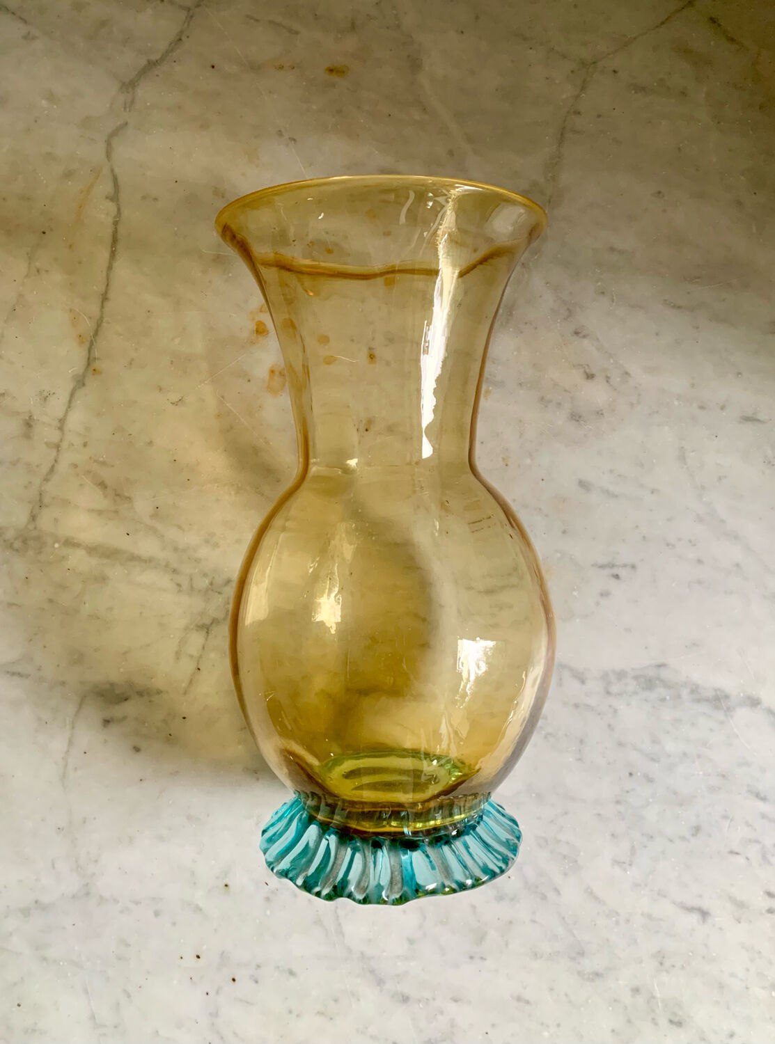 Blown glass vase